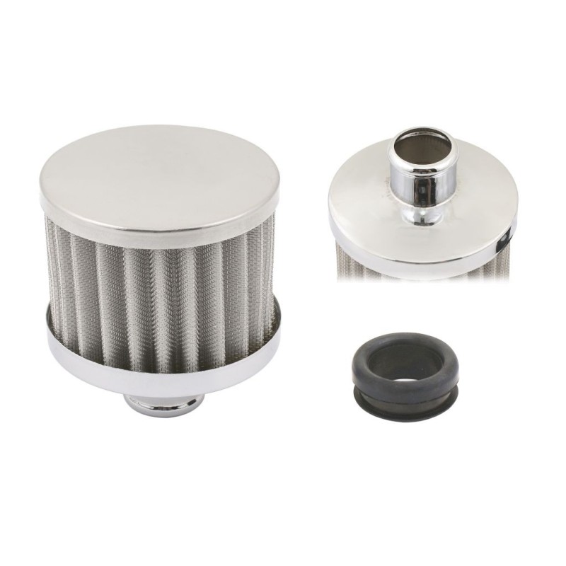 BREATHER HP PUSH IN WHITE Mr Gasket 2049G