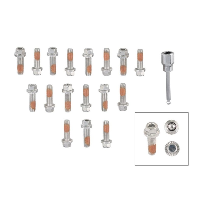 LOCK HEADER BLT METRIC 17 PC Mr Gasket 2236G