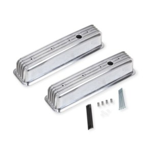 PAIRE DE CACHE CULBUTEURS ALUMINIUM CAST aluminium valve cover POLISHED