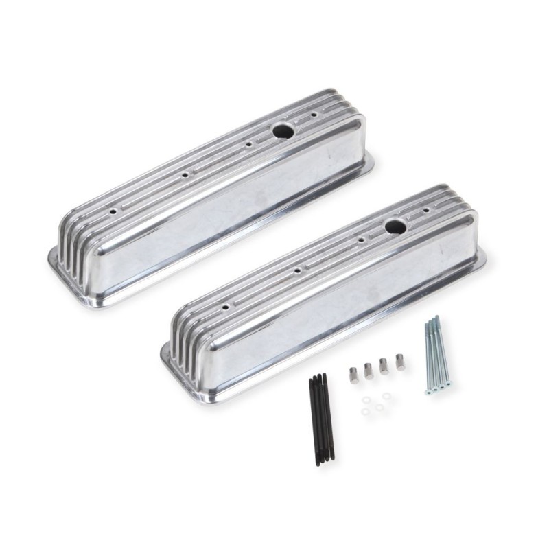 PAIRE DE CACHE CULBUTEURS ALUMINIUM CAST aluminium valve cover POLISHED