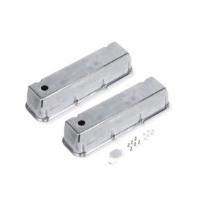 FORD BIG BLOCK V8 429 460 PAIRE DE CACHE CULBUTEURS ALUMINIUM CORP EN ALUMINIUM POLI CAST aluminium valve cover TALL POLISHED W