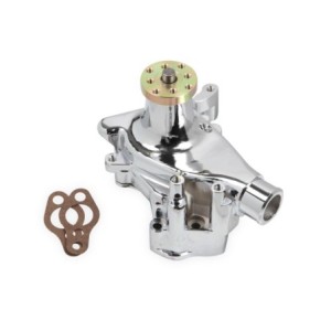 CHEVROLET 1969-1991 SMALL BLOCK POMPE A EAU CHROME water pump aluminium sbc chevy long Mr Gasket 7013G