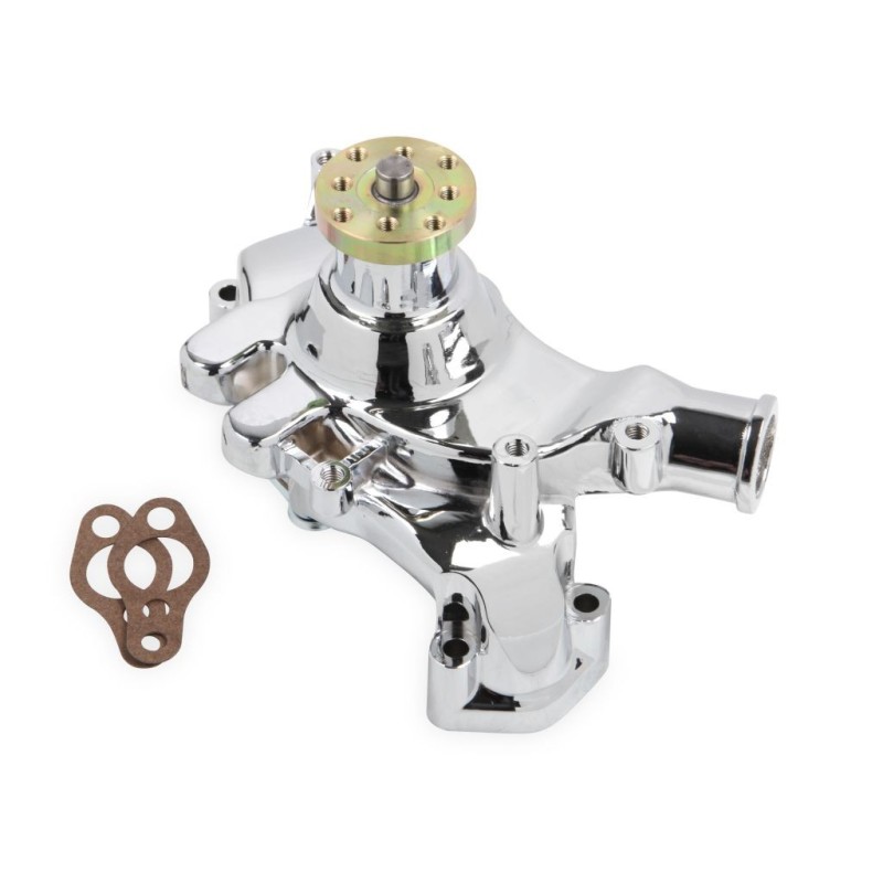 CHEVROLET BIG BLOCK POMPE A EAU ALUMINIUM WATER PUMP-ALUM CHROME BBC LONG (69-91) Mr Gasket 7016G