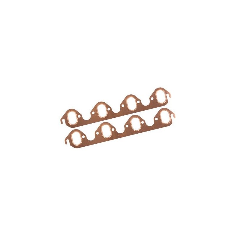 FORD 1968-1988 V8 BIG BLOCK 429 460 PAIRE JOINTS COLLECTEURS D'ECHAPPEMENT CUIVRE oval copper seal header gaskets except Boss Mr