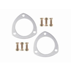 63.5mm (2.5 pouces) LOT DE 2 JOINTS DE COLLECTEURS ALUMINIUM 3 TROUS + VISSERIE Aluminum Collector Gaskets Mr GASKET 7420G OK