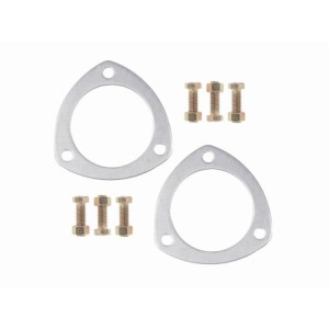 76.2mm (3 pouces) LOT DE 2 JOINTS DE COLLECTEURS ALUMINIUM 3 TROUS + VISSERIE Aluminum Collector Gaskets Mr Gasket 7421G