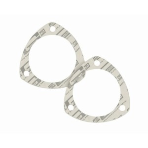 63.5mm (2.5 pouces) LOT DE 2 JOINTS DE COLLECTEUR TRIANGULAIRE 3 TROUS collector gasket TR 2.5 x 3.5 BC Mr Gasket 76C