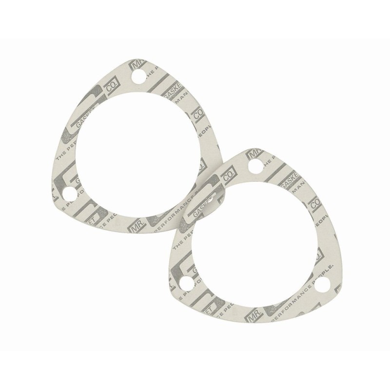 63.5mm (2.5 pouces) LOT DE 2 JOINTS DE COLLECTEUR TRIANGULAIRE 3 TROUS collector gasket TR 2.5 x 3.5 BC Mr Gasket 76C