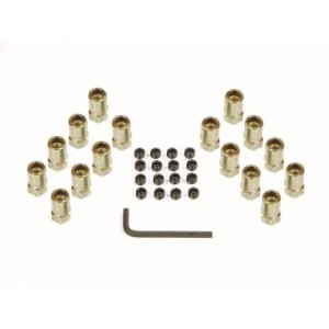 ROCKER ARM NUTS 3/8 GOLD Mr Gasket 920G
