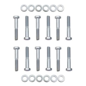 FORD V8 260 289 302 351W KIT VISSERIE COLLECTEUR ADMISSION Intake Manifold Bolt Set Ford Small Block 5/16-18 x 2 - 12 Bolts & Wa