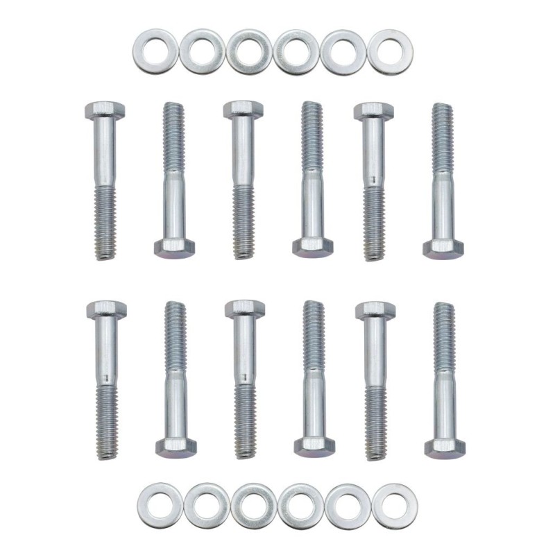 FORD V8 260 289 302 351W KIT VISSERIE COLLECTEUR ADMISSION Intake Manifold Bolt Set Ford Small Block 5/16-18 x 2 - 12 Bolts & Wa