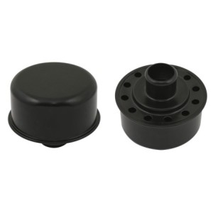 BREATHER PUSH ON FLAT BLK Mr Gasket 9810BP