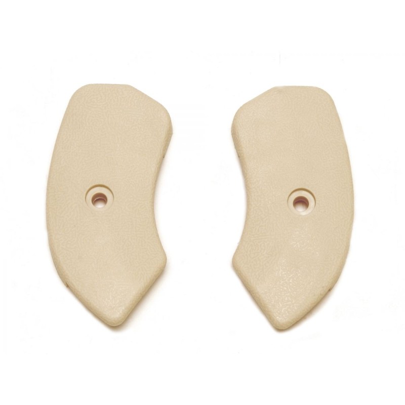 FORD MUSTANG 1964-1967 HABILLAGE CACHE CHARNIERE DE SIEGE Seat Hinge Covers Neutral SCOTT DRAKE C5ZZ-6561692/3N