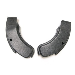 FORD MUSTANG 1971-1973 HABILLAGE CACHE CHARNIERE DE SIEGE NOIR Seat Hinge Covers Black pair SCOTT DRAKE D1ZZ-6561692/3