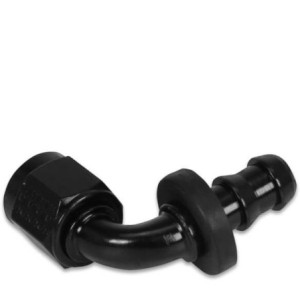 6AN Fitting 90 Degree Socketless Blk MSD 2935