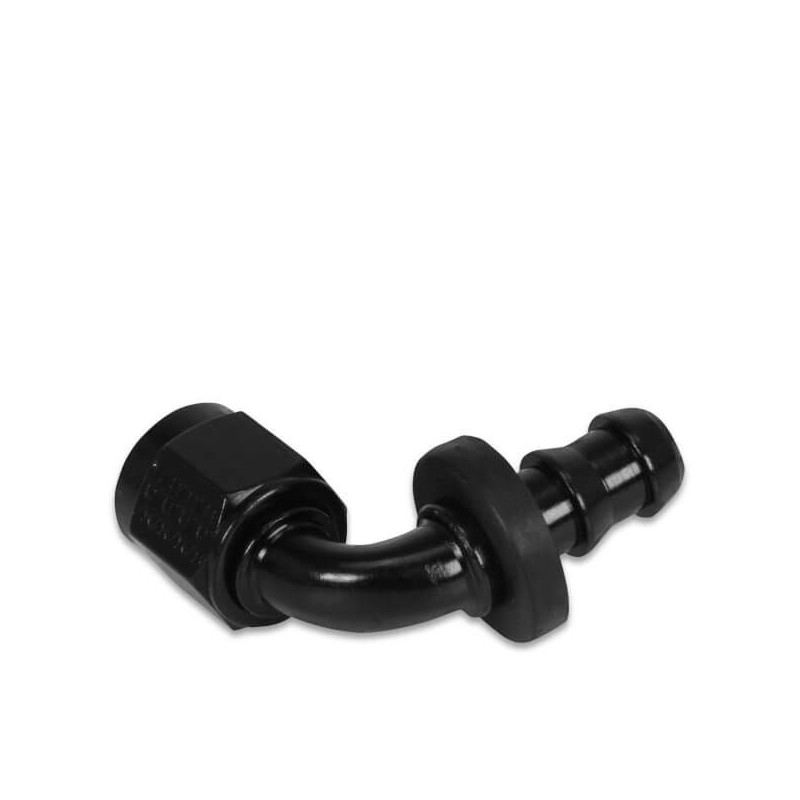 6AN Fitting 90 Degree Socketless Blk MSD 2935