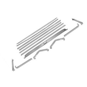 FORD MUSTANG 1969-1970 SPORTSROOF FASTBACK CHROMES DE BANQUETTE ARRIERE RABATTABLE Fastback Rear Seat Molding SCOTT DRAKE C9ZZ-6