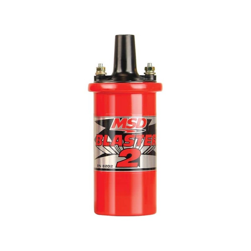 BOBINE HAUTE TENSION 45 000 volts POUR ALLUMAGE ELECTRONIQUE Coil Blaster 2 High Performance MSD 8202