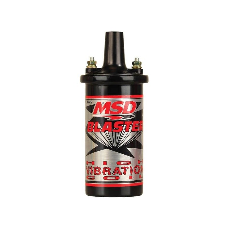BOBINE HAUTE TENSION POUR ALLUMAGE ELECTRONIQUE Coil Blaster High Vibration MSD 8222