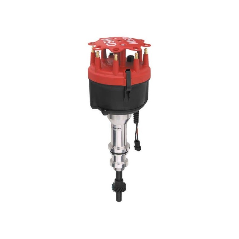 Ford V8 351 W Distributeur d'allumage ALUMINIUM Billet Distributor Fits 351W with iron gear. Must be used with an 6