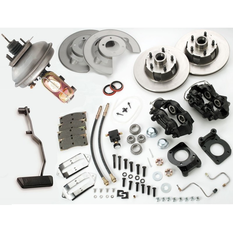 FORD MUSTANG 1967-1969 V8 CONVERSION DE TAMBOURS A KIT FREINS A DISQUES AVANT AVEC MAITRE CYLINDRE ASSISTE Disc brake conversion