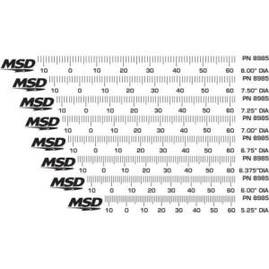GRADUATION D'ALLUMAGE POUR BALANCIER Timing Tapes for Harmonic Balancers MSD 8985