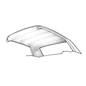 FORD MUSTANG 1964-1970 COUPE CIEL DE TOIT BLANC Coupe Headliner White SCOTT DRAKE HL-FM-CP-65-WT