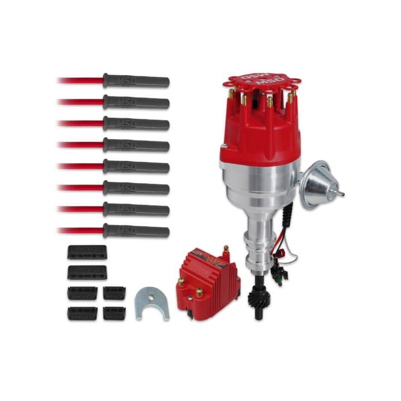 FORD V8 289 302 KIT ALLUMAGE COMPLET ( TETE D ALLUMEUR + BOBINE HAUTE TENSION + FAISCEAU ) Distributor Ready-to-run Distributor
