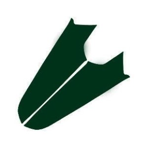 FORD MUSTANG 1969-1970 SPORTSROOF FASTBACK COTE DE CIEL DE TOIT VERT FONCE Headliner Trim Side Panels Dark Green Moonskin pair S