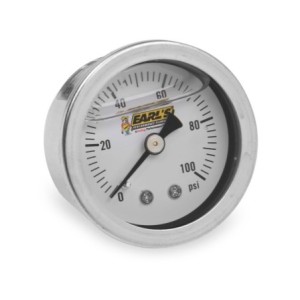 OIL FILLED 100 PSI PRESS. GAUGE Earls 100187ERL