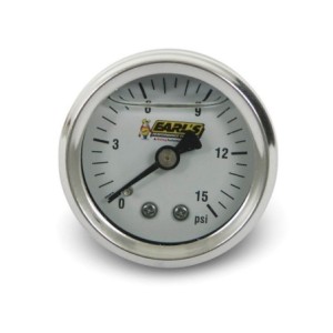 OIL FILLED 15 PSI FUEL PRESS. GAUGE Earls 100189ERL