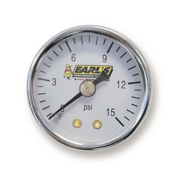 15 PSI FUEL PRESSURE GAUGE Earls 100195ERL