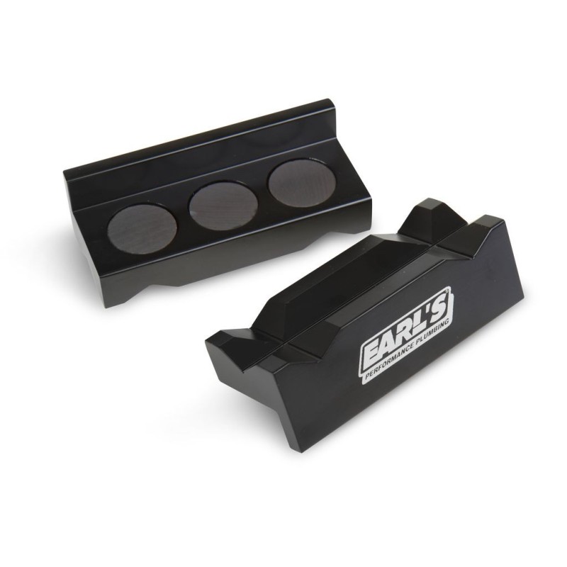4 BLACK ALUMINUM VISE JAWS Earls 1004ERL
