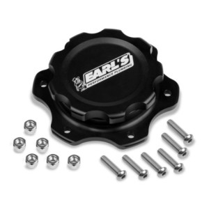 CAPOT ALUMINIUM BILLET FUEL CELL CAP W/6 BOLT FLANGE Earls 166016ERL