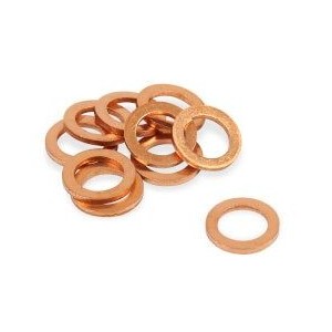 7/16 COPPER CRUSH WASHERS PKG OF 10 Earls 177102ERLP
