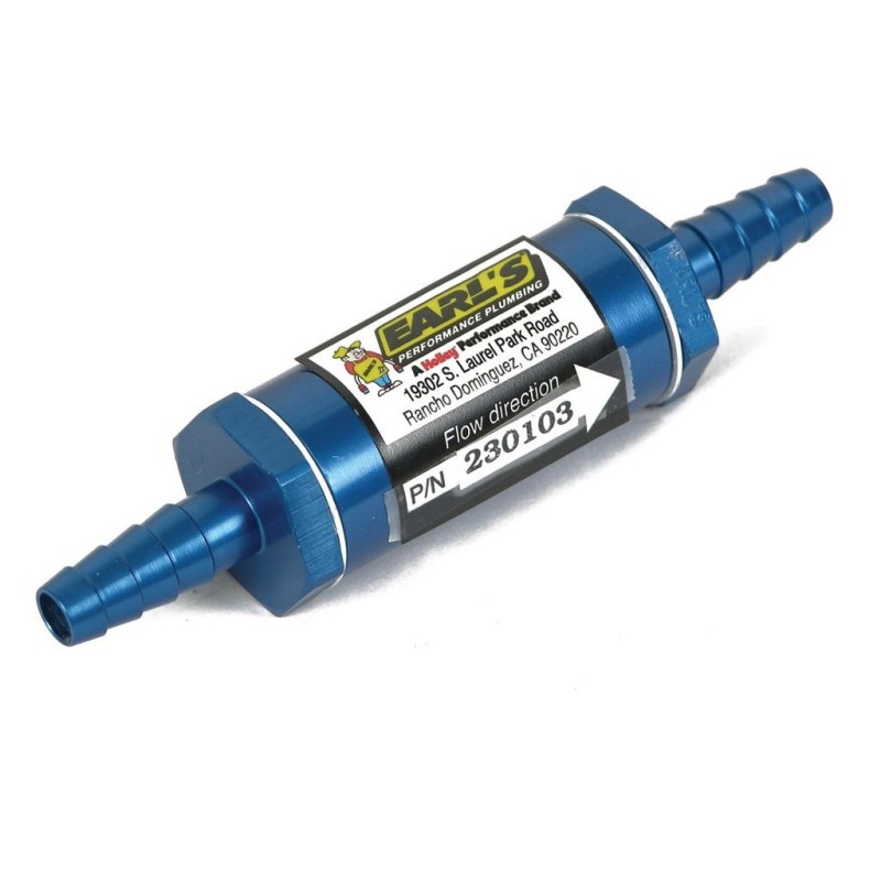 5/16 - 3/8 BARB FUEL FILTER Earls 230103ERL