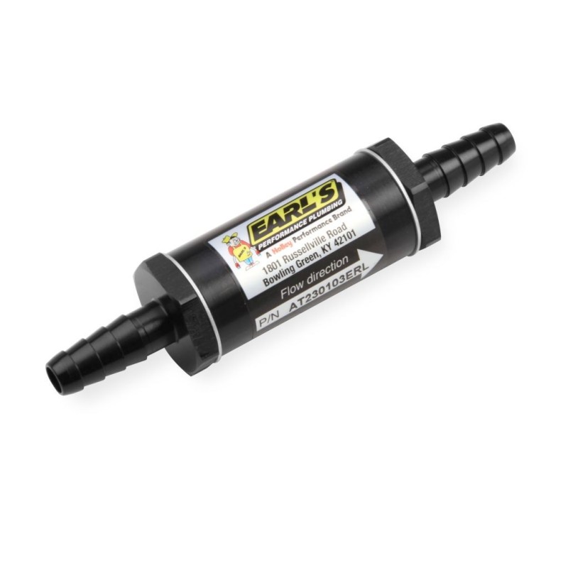 5/16 - 3/8 BARB FUEL FILTER ANO-TUFF Earls AT230103ERL