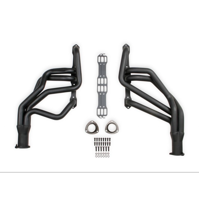 Flowtech Long Tube Header - Black Paint 1970-1974 Barracuda/Challenger