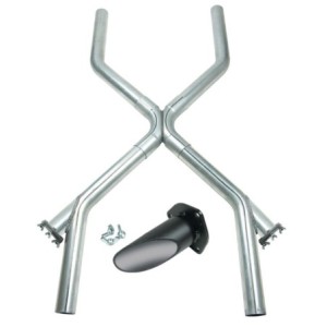 UNIVERSAL CROSS PIPE W/CUT-OUTS 2.5OD Flowtech 53630FLT