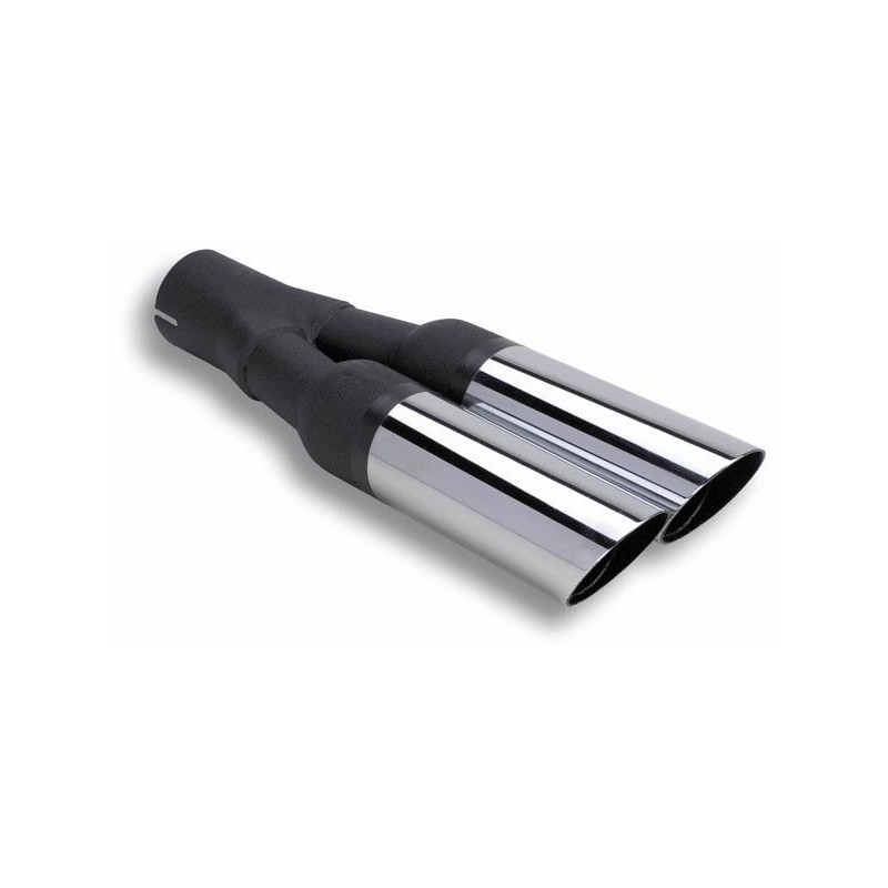 MONTE SUR LIGNE 57.1mm (2.25 pouces) POUCES SORTIE D ECHAPPEMENT DUAL 2.5 SLASH CUT OUTLET Flowtech 59905FLT