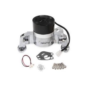 CHEVROLET POMPE A EAU ELECTRIQUE ALUMINIUM 35GPM ELECTRIC W/P ALUM SMALL BLOCK CHEVROLET SBC POLISHED Frostbite 22-111