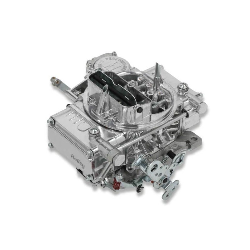CARBURATEUR 4v 4 CORPS 600 CFM STARTER MANUEL 4160 UNIVERSAL POLI POLISHED ALUMINUM Manual Choke Secondaries Holley 0-1850S