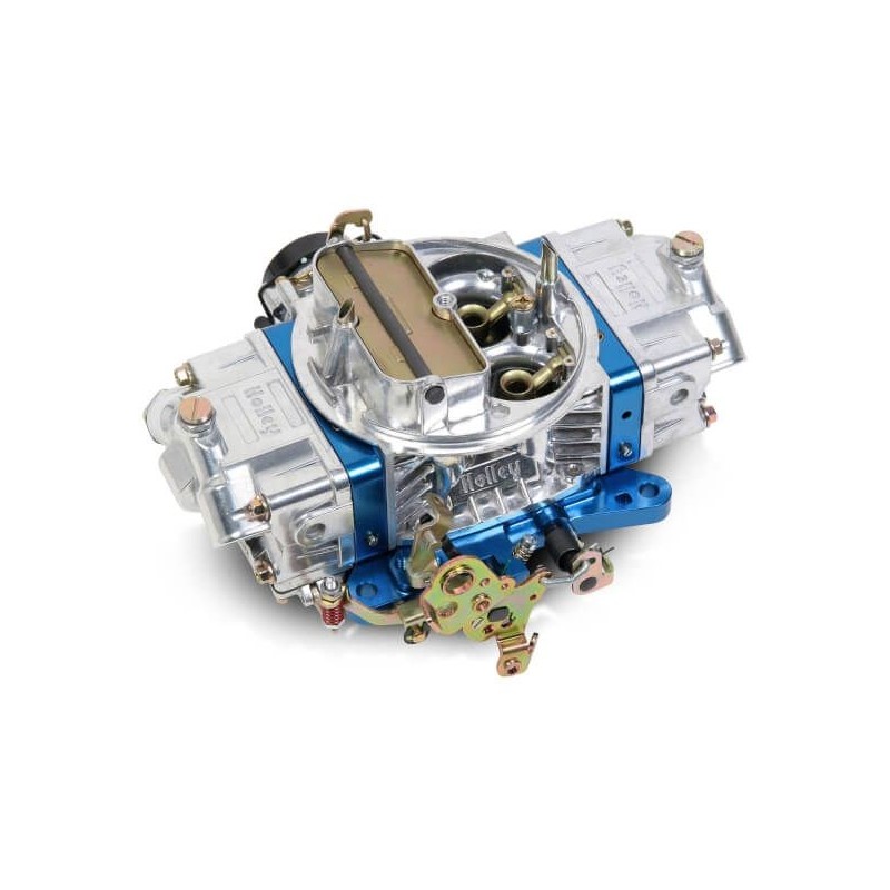 CARBURATEUR 4v 4 CORPS 850 CFM BLEU DOUBLE POMPE STARTER AUTOMATIQUE ULTRA double pumper blue chocke electric Holley 0-76850BL