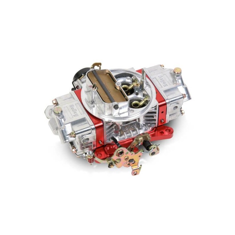 CARBURATEUR 4v 4 CORPS 850 CFM ROUGE DOUBLE POMPE STARTER AUTOMATIQUE ULTRA double pumper red chocke electric Holley 0-76850RD