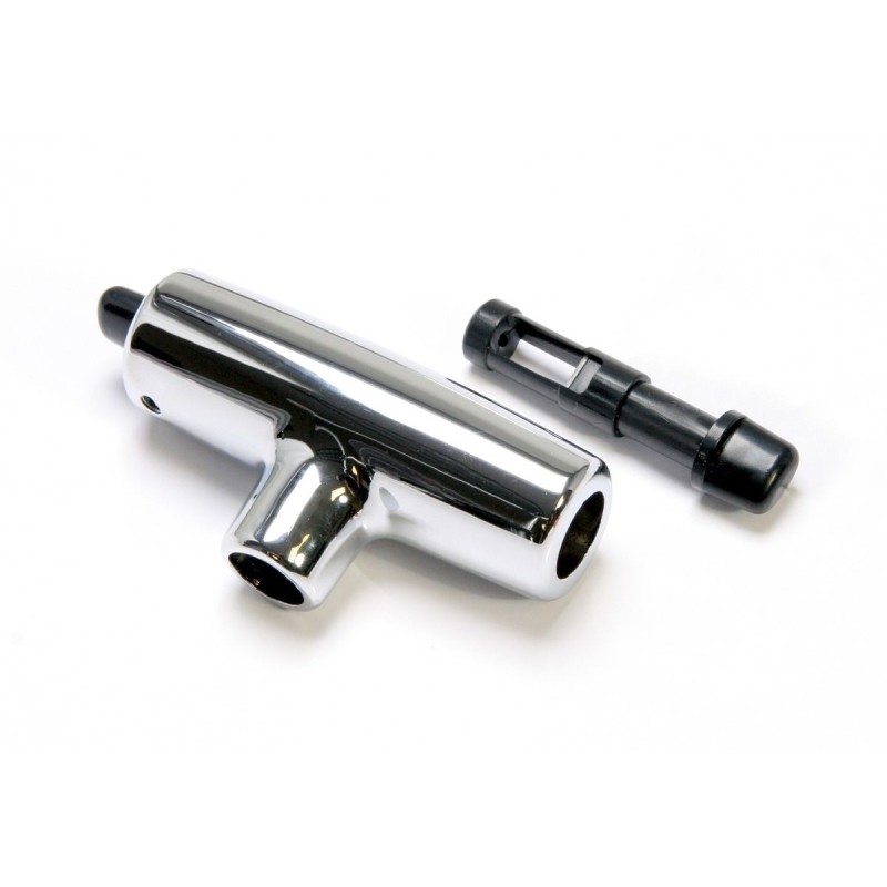 FORD MUSTANG 1969-1973 POIGNEE DE LEVIER DE VITESSES AUTOMATIQUE CHROME Automatic shifter handle chrome SCOTT DRAKE C9OZ-7213-B