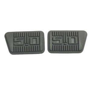FORD MUSTANG 1965-1968 PAD CAOUTCHOUC PEDALE DE FREIN ET EMBRAYAGE 5.0 PAIRE 5.0 Brake and clutch pedal pads set SCOTT DRAKE C5Z