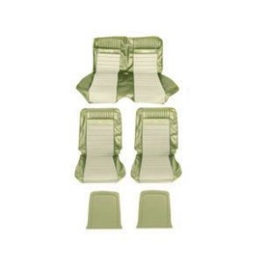 FORD MUSTANG 1965-1967 COUPE SET DE HOUSSE COUVRE SIEGES PONY SPORT LIERRE DORE Coupe Pony sport seats Ivy Gold SCOTT DRAKE SS-6