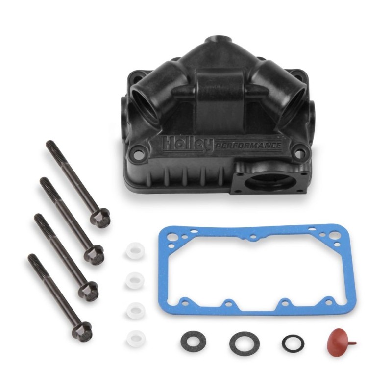 SEC ALUM V BOWL WITH PUMP KIT - HARD CORE Holley 134-73HB
