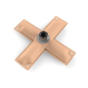 HYDRAMAT (8X8 CROSS) CENTER OUT - 3/8 IN NPSF Holley 16-103