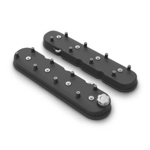 CACHE CULBUTEURS TALL LS FINITION NOIR KRINKLE valve cover tall ls black krinkle finish Holley 241-112